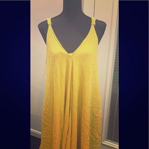 Beautiful Bold yellow Aline hem dress